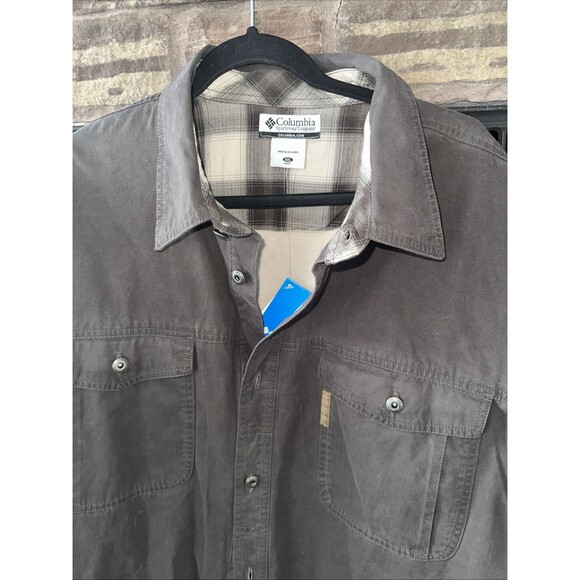 Xxl Mens Columbia Jacket Fort Rock II Shirt Jac Rn69724 Omni Shield - Picture 2 of 9